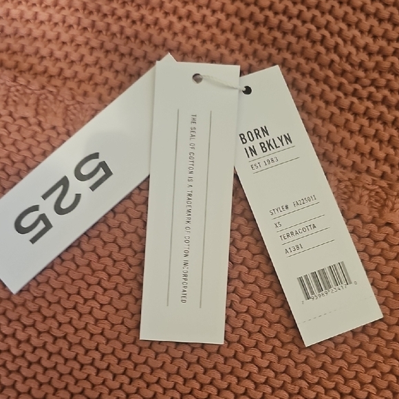 525 America Terracotts Knit Crop Top - Picture 2 of 5